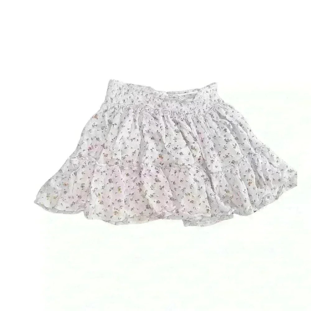 Active USA Floral Ruffle Skirt – Light blue, Size M - Picture 2 of 5